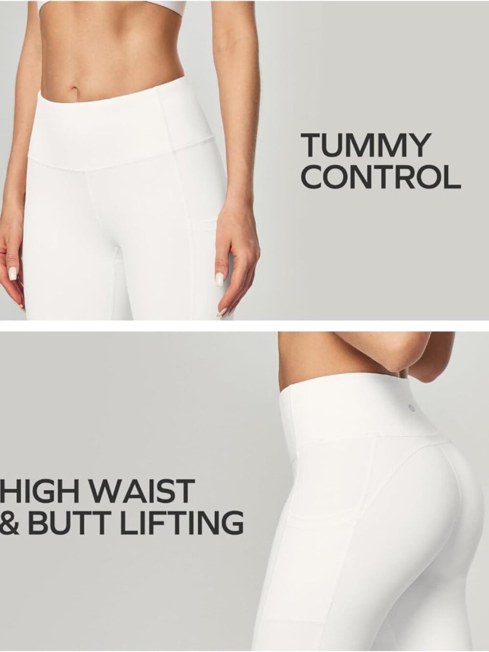 Women's Snow Tummy Control Workout Imported Compression Yoga Leggings - Picture 4 of 5